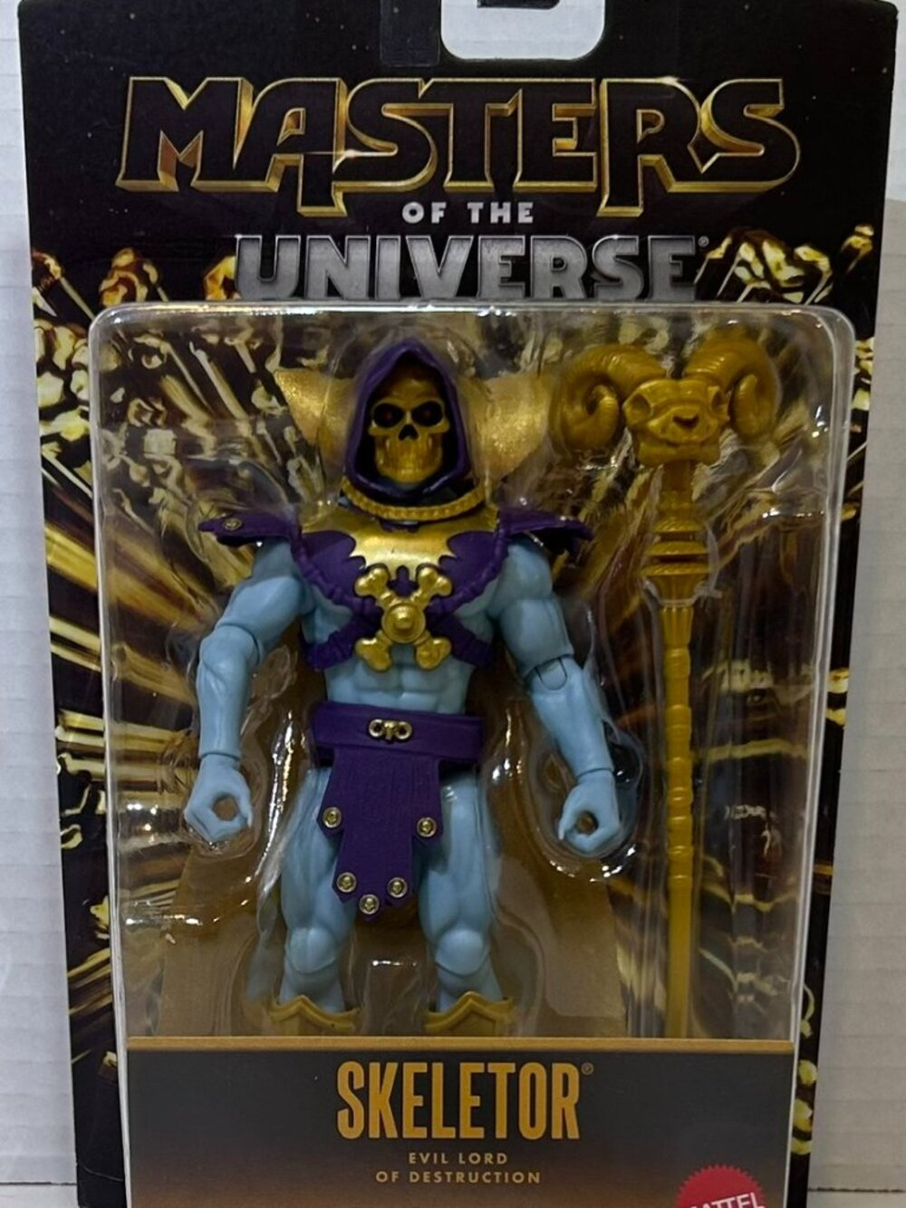 Masters of the Universe Gold Skeletor Walmart Exclusive MOTU Figure NEW